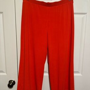 Chico's Bold Red Wide-Leg Pants